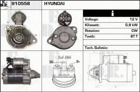 EDR 910558 - Стартер www.autospares.lv