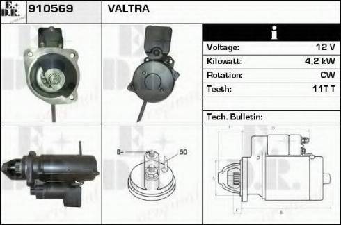 EDR 910569 - Starter www.autospares.lv