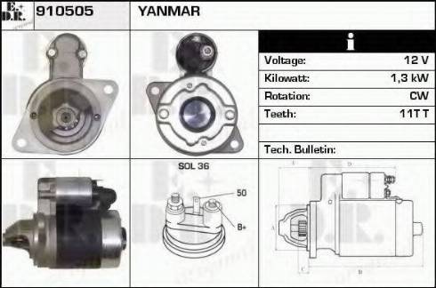 EDR 910505 - Starteris autospares.lv