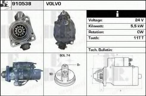 EDR 910538 - Starteris autospares.lv