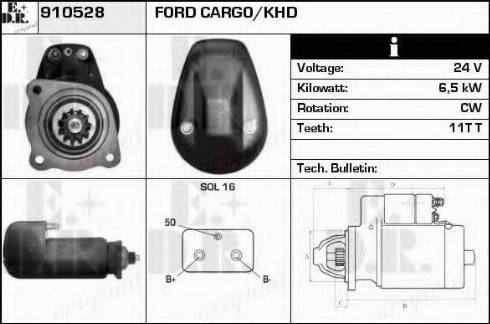 EDR 910528 - Starteris www.autospares.lv