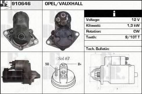 EDR 910646 - Starter www.autospares.lv