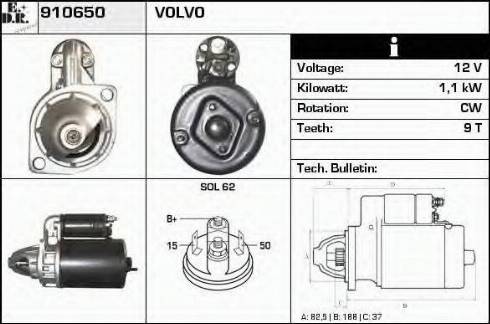 EDR 910650 - Starteris www.autospares.lv