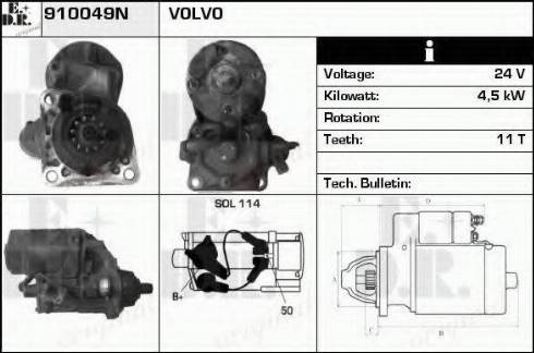 EDR 910049N - Starter www.autospares.lv