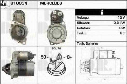 EDR 910054 - Starteris autospares.lv