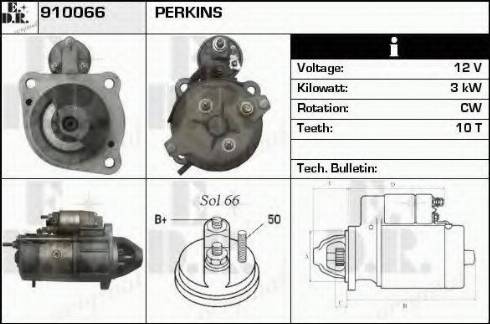 EDR 910066 - Стартер www.autospares.lv