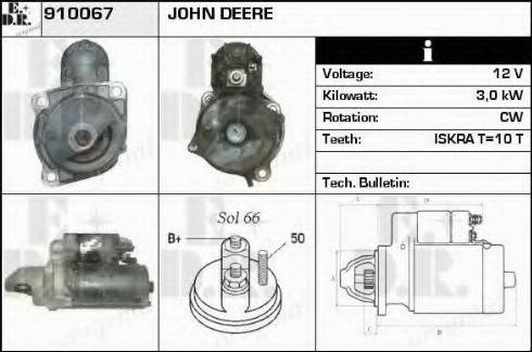 EDR 910067 - Стартер www.autospares.lv