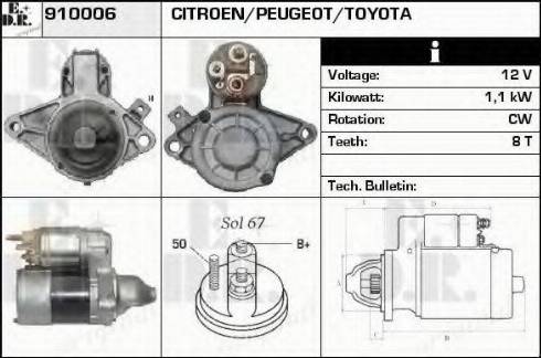 EDR 910006 - Starteris autospares.lv