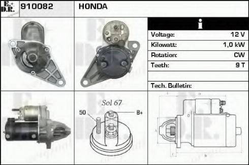 EDR 910082 - Starteris www.autospares.lv