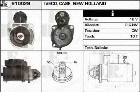 EDR 910029 - Starteris www.autospares.lv