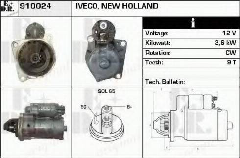 EDR 910024 - Starter www.autospares.lv