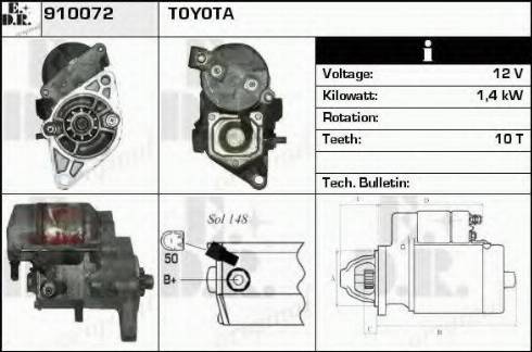 EDR 910072 - Starteris autospares.lv