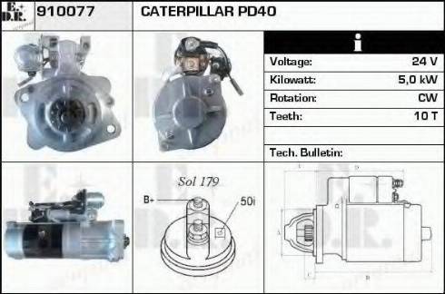 EDR 910077 - Стартер www.autospares.lv