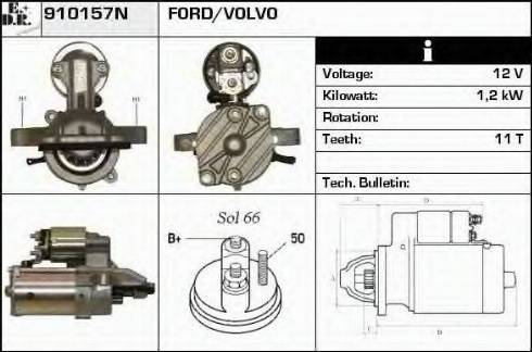 EDR 910157N - Starteris autospares.lv