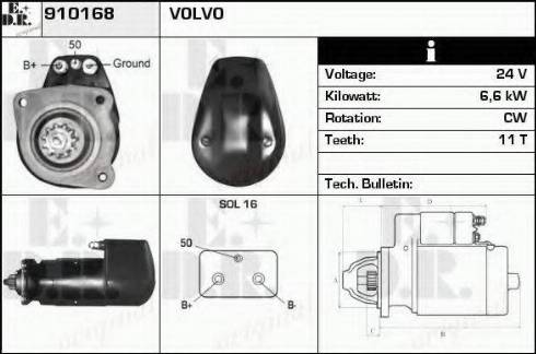 EDR 910168 - Starteris autospares.lv