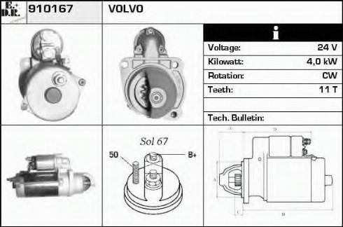 EDR 910167 - Starteris www.autospares.lv