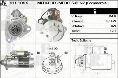 EDR 910100X - Starter www.autospares.lv