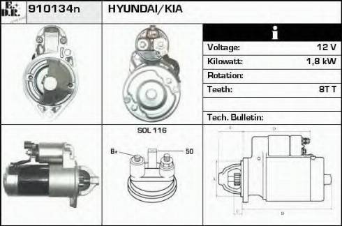 EDR 910134n - Starter www.autospares.lv