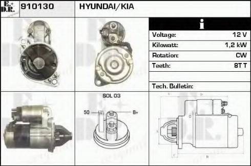 EDR 910130 - Starteris autospares.lv