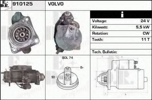 EDR 910125 - Starteris autospares.lv