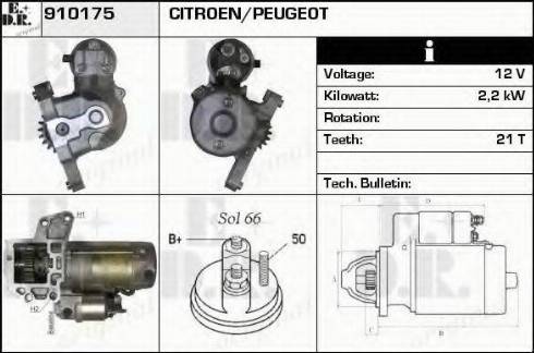 EDR 910175 - Starteris autospares.lv