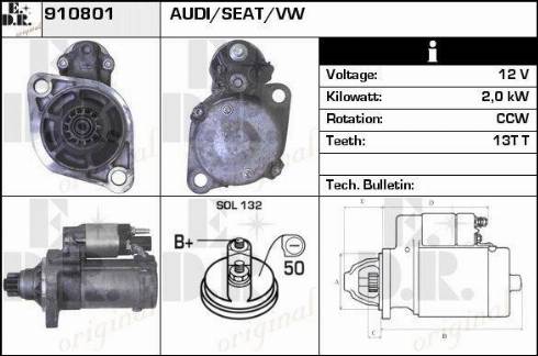 EDR 910801 - Starteris autospares.lv