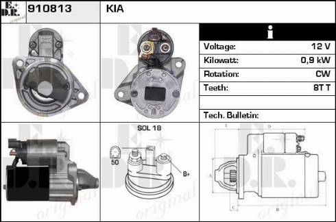 EDR 910813 - Starteris autospares.lv