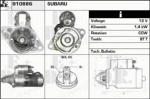 EDR 910886 - Starteris autospares.lv