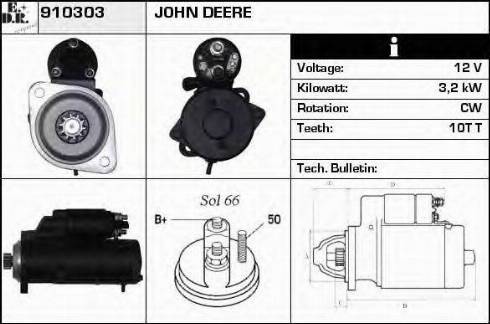 EDR 910303 - Стартер www.autospares.lv