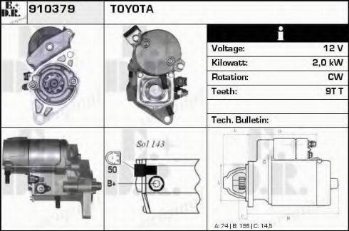 EDR 910379 - Starteris autospares.lv