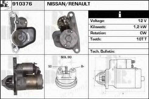 EDR 910376 - Starteris autospares.lv