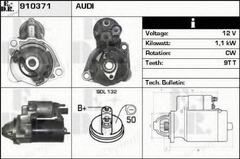 EDR 910371 - Starteris www.autospares.lv