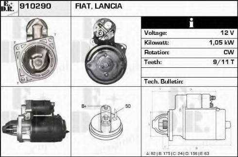 EDR 910290 - Стартер www.autospares.lv