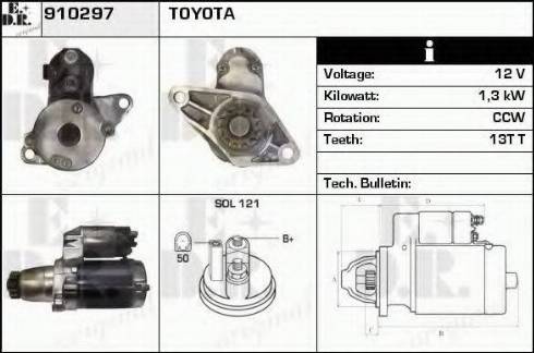 EDR 910297 - Стартер www.autospares.lv