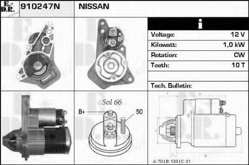 EDR 910247N - Starter www.autospares.lv