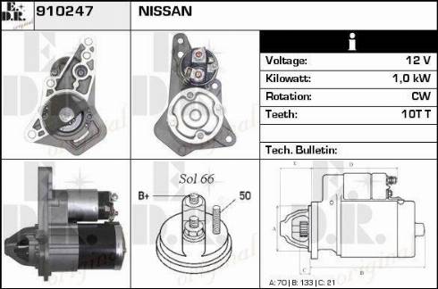 EDR 910247 - Starter www.autospares.lv