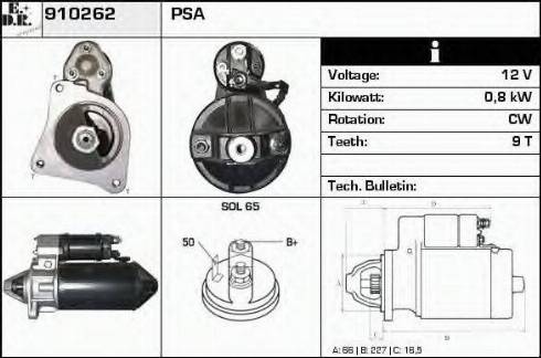 EDR 910262 - Starteris autospares.lv