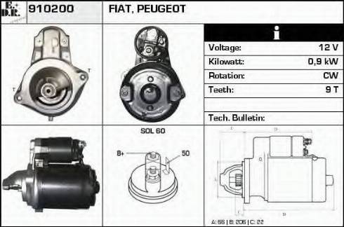 EDR 910200 - Starter www.autospares.lv