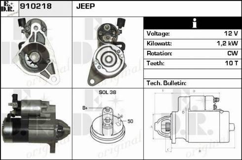 EDR 910218 - Starteris autospares.lv