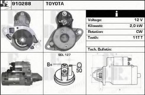 EDR 910288 - Starteris autospares.lv