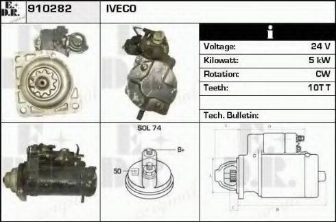 EDR 910282 - Starteris www.autospares.lv