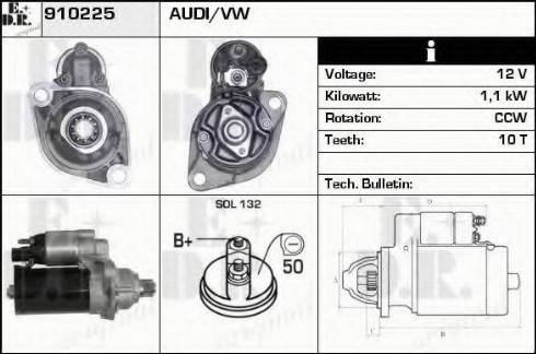 EDR 910225 - Starteris autospares.lv