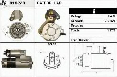 EDR 910228 - Стартер www.autospares.lv