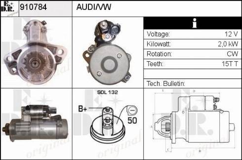 EDR 910784 - Starteris autospares.lv