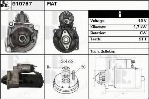 EDR 910787 - Стартер www.autospares.lv