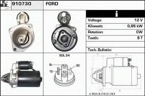 EDR 910730 - Starteris autospares.lv