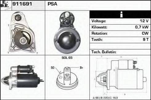 EDR 911691 - Starteris autospares.lv