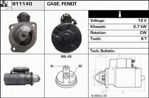 EDR 911140 - Starteris autospares.lv