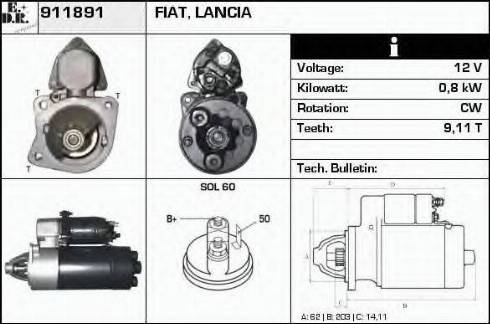 EDR 911891 - Starteris autospares.lv