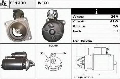 EDR 911330 - Starteris autospares.lv